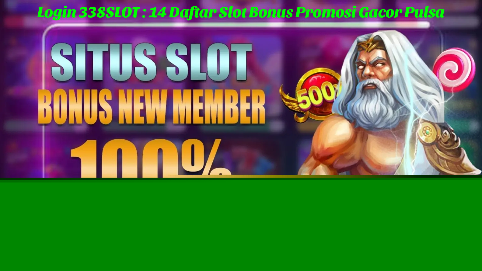 slot bonus promosi